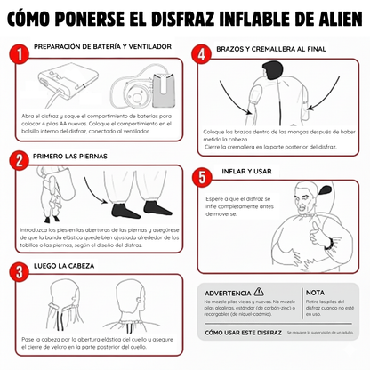 Disfraz Inflable de Alíen
